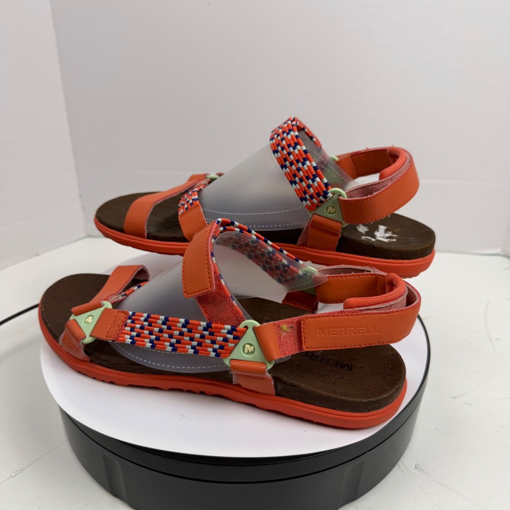 Merrell District Mendi Backstrap Sandals Womens 11 Hot Coral Orange J94232 - Picture 14 of 16